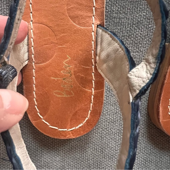 Boden Beatrix Raffia Sandals Navy 41 - Picture 2 of 5